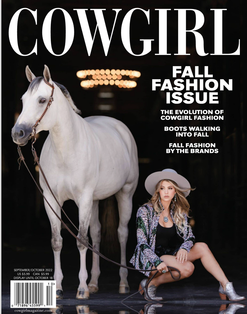 Casey Curtis Designs Featured in Cowgirl Magazine Fall Fashion