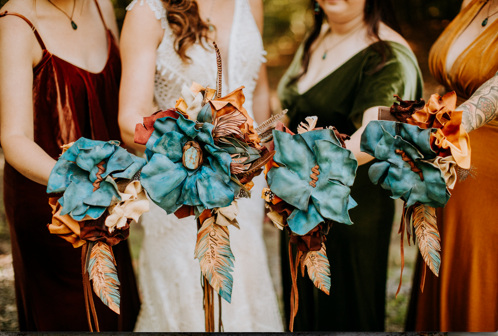 Large Leather Custom Bridal Bouquet or Flower Arrangement – Casey Curtis  Design