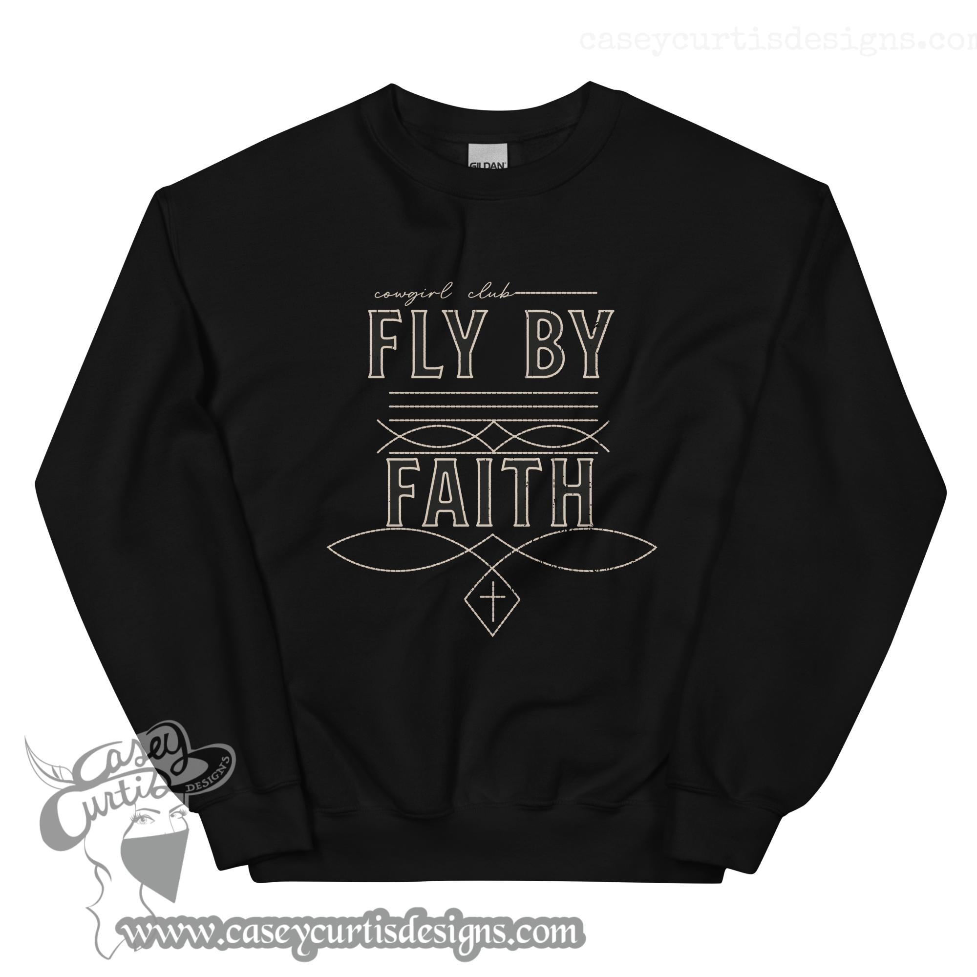 Fly by Faith  Booth Stitch Sweatshirt