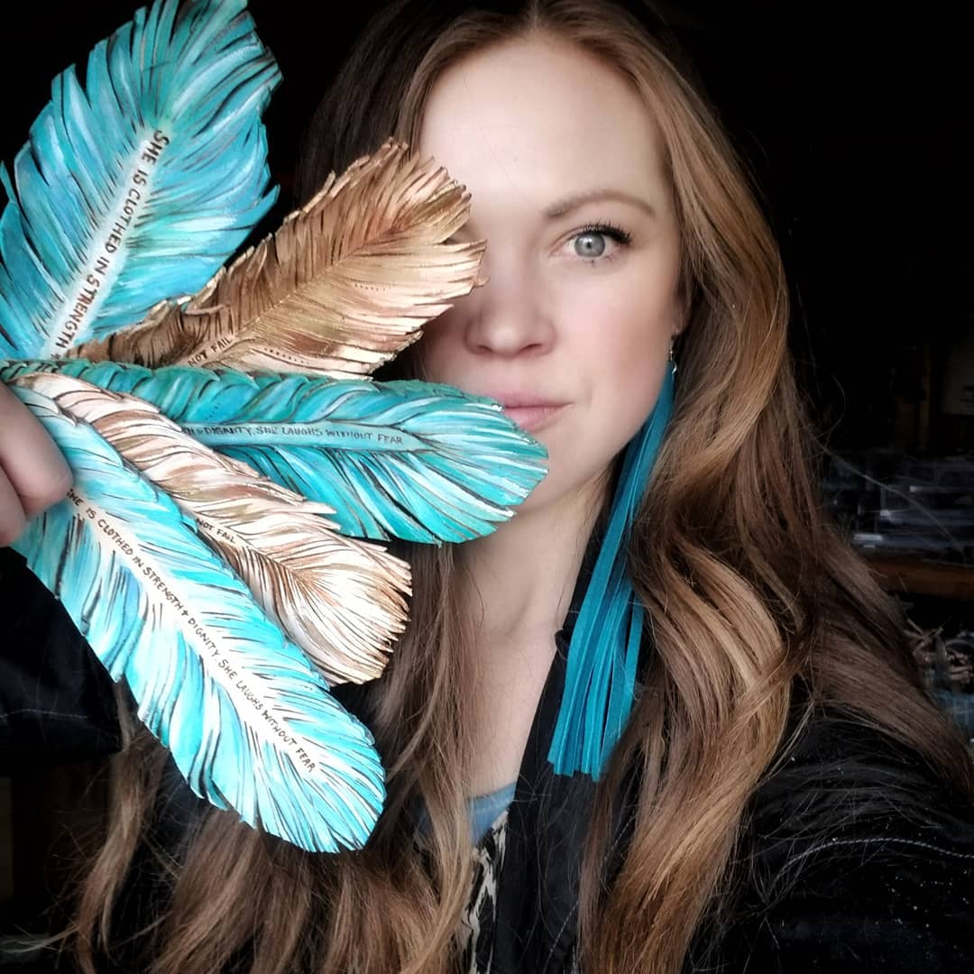 Custom Leather Feathers – Casey Curtis Design display picture 1
