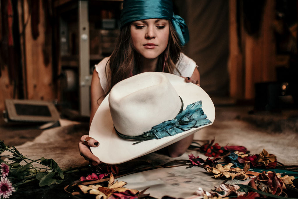 Custom Feather Hat Feather Hat Accent - Cheyenne – Willow Lane Hat Co main image 2